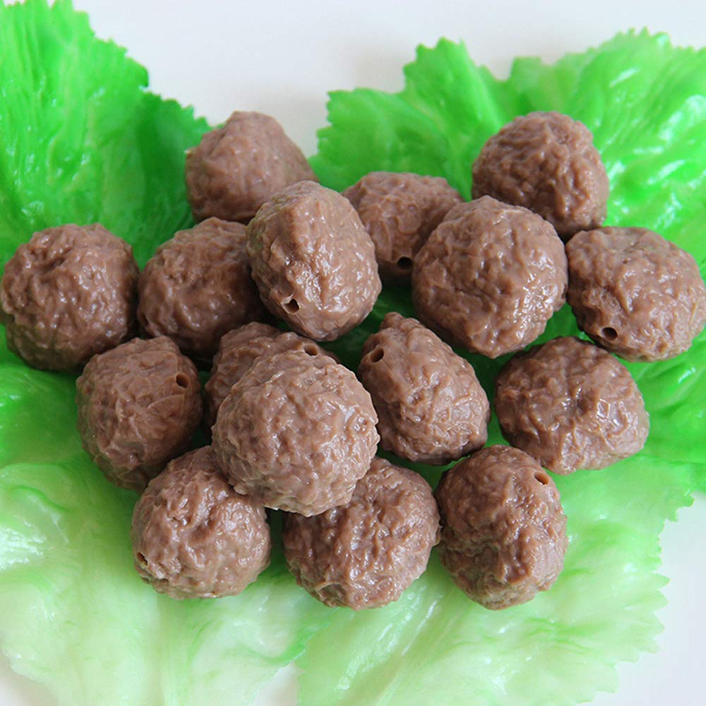 Amazon.com: Kmiunty 10Pcs Artificial Beef Meatballs Fake Meat Food